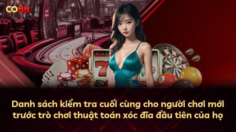 Danh sách kiểm tra cuối cùng cho người chơi mới trước trò chơi thuật toán xóc đĩa đầu tiên của họ