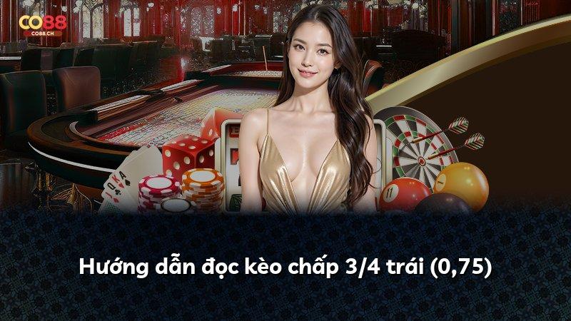 Hướng dẫn đọc kèo chấp 3/4 trái (0,75)